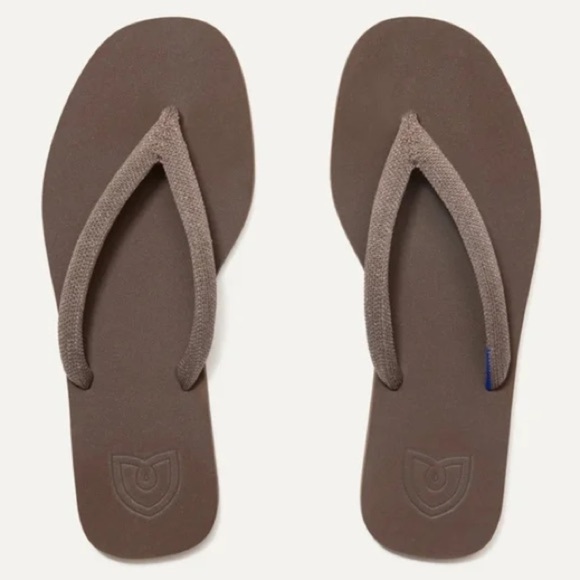 Rothy’s ‘The Flip Flop’ Shimmery Mocha - Picture 1 of 6